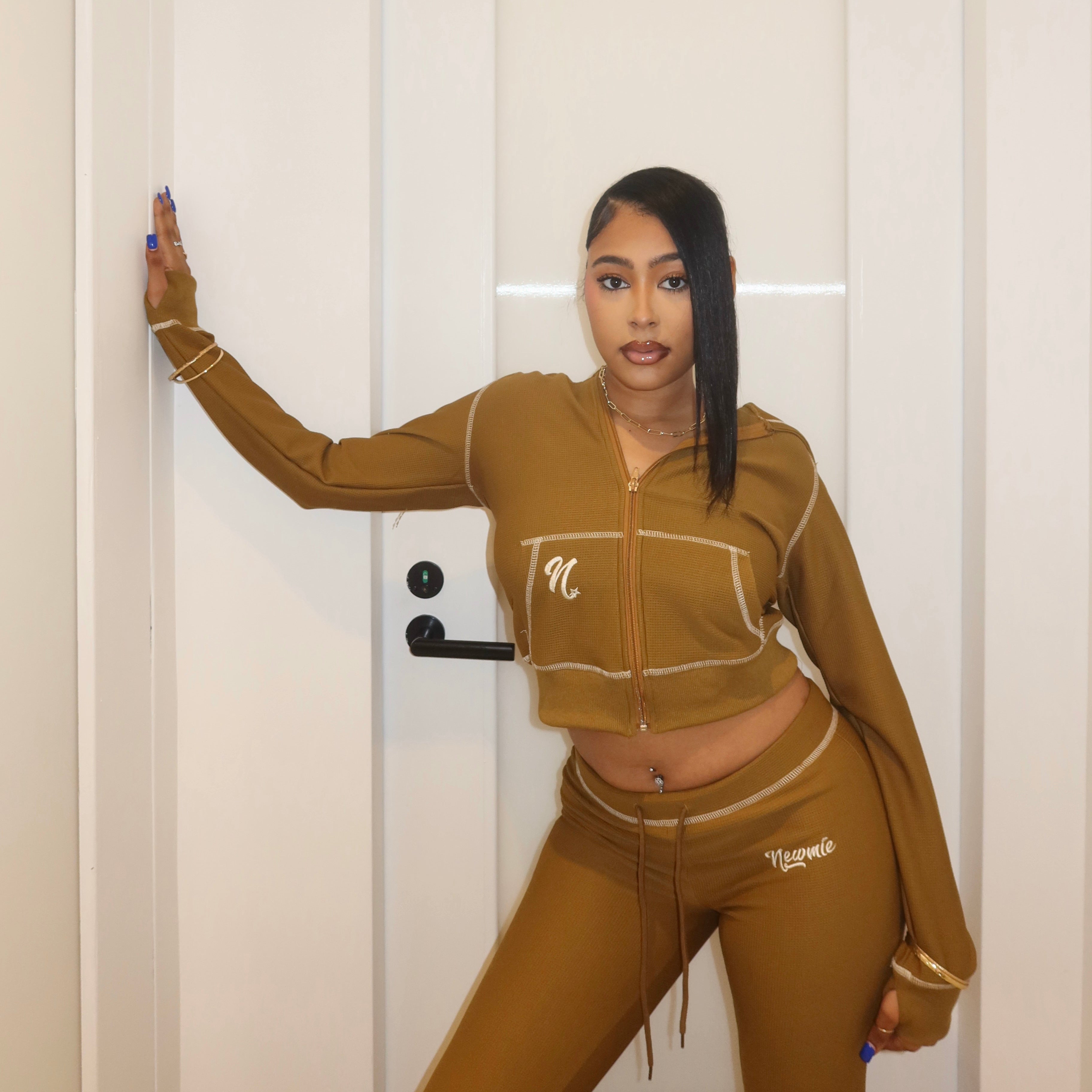 "OLIVE YOU" 2 PIECE WAFFLE SET